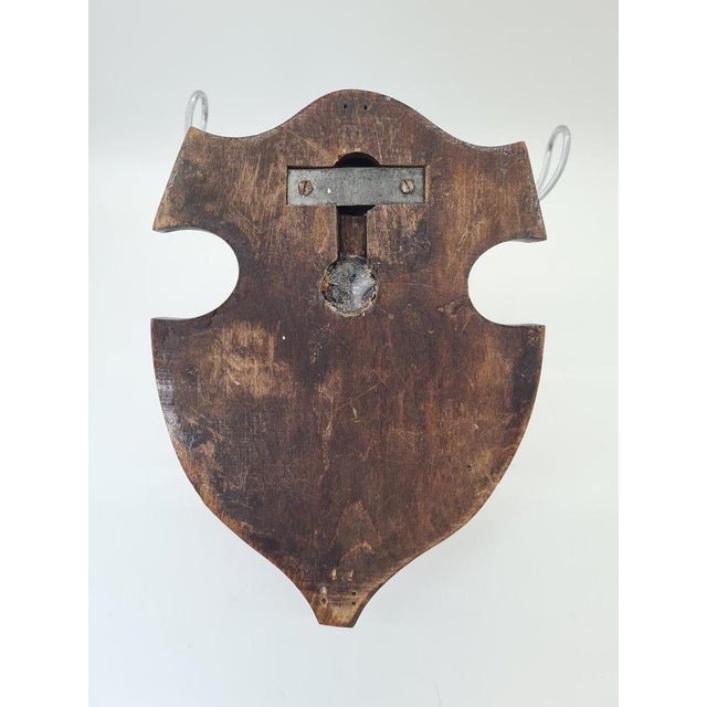 Antique Wall Hook in Wood and Metal, 1890s For Sale - Image 11 of 12