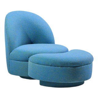 Thomas Bille Lounge Chair With Ottoman For Sale