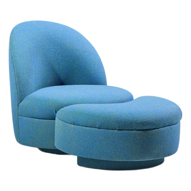 Thomas Bille Lounge Chair With Ottoman For Sale