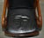Black Black Leather and Cherrywood Grange Paris Captain's Chair from Harrods London For Sale - Image 8 of 18