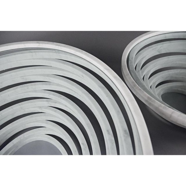 Not Yet Made - Made To Order Gomitolo Medium Coffee Table in White Carrara Marble and Crystal by Bufalini Marmi For Sale - Image 5 of 15