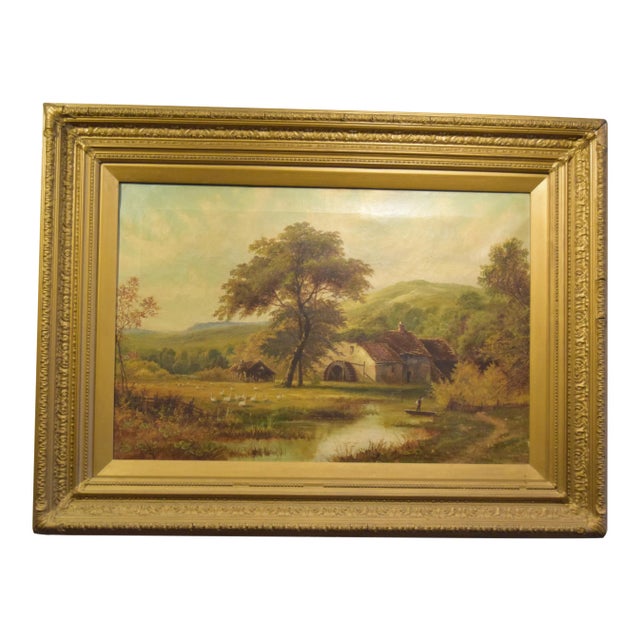 Oil on Canvas-Landscape-Signed O. (Octavius) T. Clark For Sale