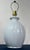 1980s 1980s Periwinkle Blue Ceramic Melon Table Lamp Postmodern Fluted Ribbed Statement Lamp For Sale - Image 5 of 7