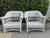 Henry Link Vintage Handwoven Rattan Lounge Chairs With Braided Trim, Pair For Sale - Image 4 of 12