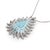 1950s Mid Century 28.00 Carat Aquamarine Diamond 18k White Gold Necklace For Sale - Image 5 of 6