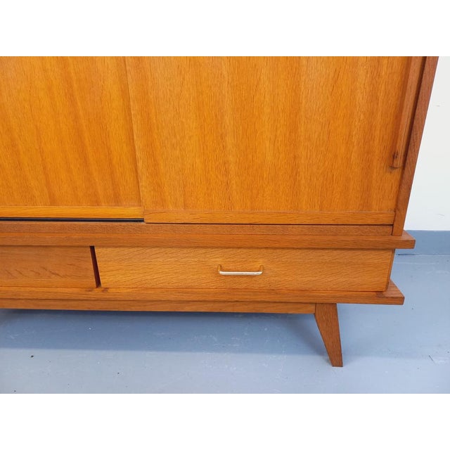 Vintage Oak Wardrobe, 1960s For Sale - Image 9 of 18