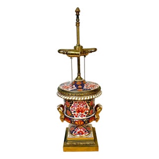 19th C Derby Porcelain, Regency Period, 'Old Imari' Vase now as a Lamp For Sale