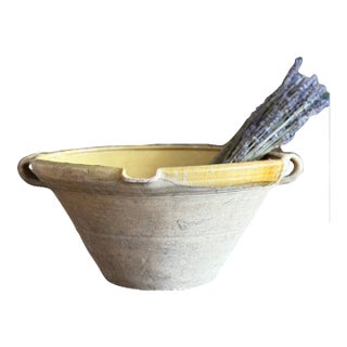 Large Antique French Dairy & Tian Bowls For Sale