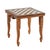 Far Pavilions Hand Inlaid Wooden Chess Board End Table With Wooden Pegs For Sale - Image 4 of 4