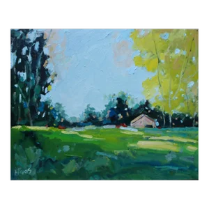 Summer Light, Modern Impressionist Oil Landscape