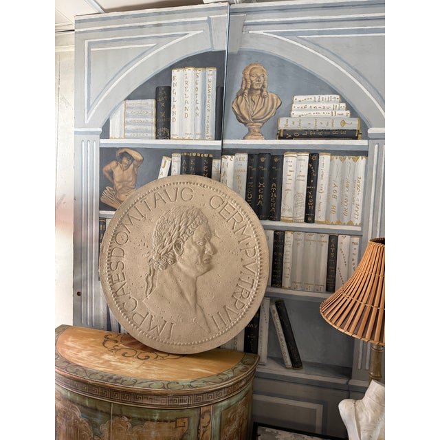 Sculpture Materials Vintage Italian Plaster Grand Tour of the Roman Emperor. For Sale - Image 7 of 8