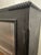 Wood 1900s Antique Black Painted Bookcase/Display Cabinet With Original Wavy Glass For Sale - Image 7 of 10