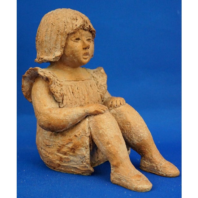 Terracotta Sculptures of Girls by Rosetta Calligaris, 1996, Set of 2 For Sale - Image 10 of 18