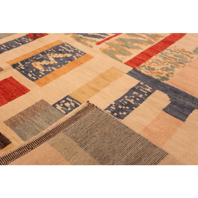 Nazmiyal Collection Modern Swedish Design Rug For Sale - Image 9 of 9