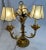 1950s 1950s Italian Gilt Metal Flower Lamp For Sale - Image 5 of 5