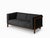 Two-Seater Sofa in Walnut and Anthracite Fabric by Julien Renault For Sale - Image 15 of 15