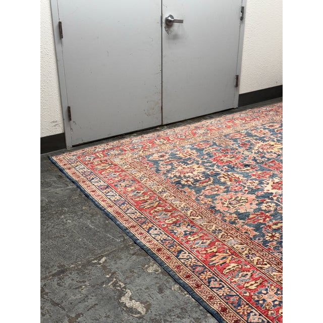 9ft3in × 12ft Persian Wool Area Rug For Sale - Image 10 of 12
