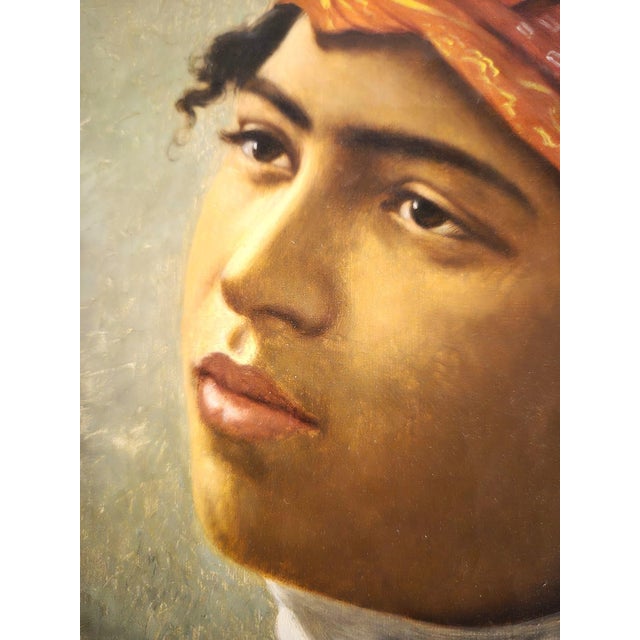 Luis Anglada Pinto (1873–1946) – Important Orientalist portrait – Signed oil on canvas, framed – 47×38 cm Luis Anglada...