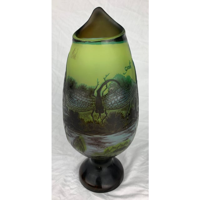 Art Nouveau Art Nouveau Cameo Vase by Emile Galle For Sale - Image 3 of 10