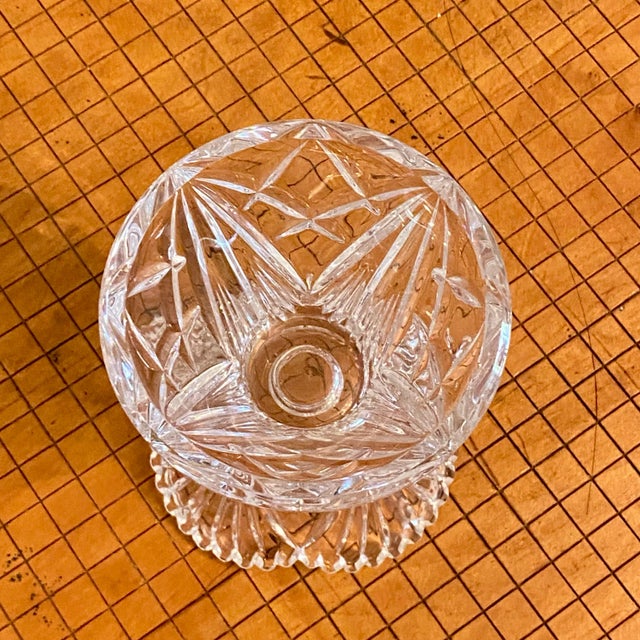 Transparent Nachtmann Bleikristall Crystal Candle Holder For Sale - Image 8 of 8