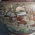 Antique Japanese Satsuma Pottery Floor Urn, Exterior Landscape Scene with Figures, C1920 Measures - 12"h x 16.25"diam