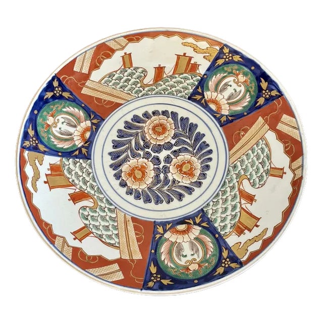 Large Antique Japanese Imari Charger For Sale