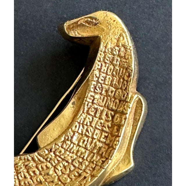 Bronze French Bronze À La Gloire des Phoques Brooch Line Vautrin For Sale - Image 8 of 10