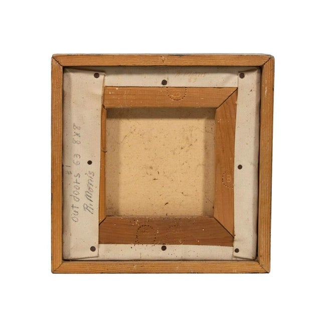 Robert Morris Signed 1963 Figurative Abstract Acrylic Painting on Canvas Framed For Sale - Image 9 of 9