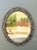 Vintage Carved Wood Oval Mirror For Sale - Image 10 of 12
