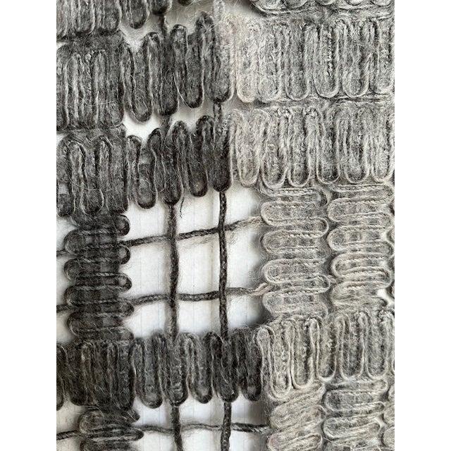 2000 - 2009 Burberry Mohair Windowpane Wrap Scarf, Made in Italy For Sale - Image 5 of 10