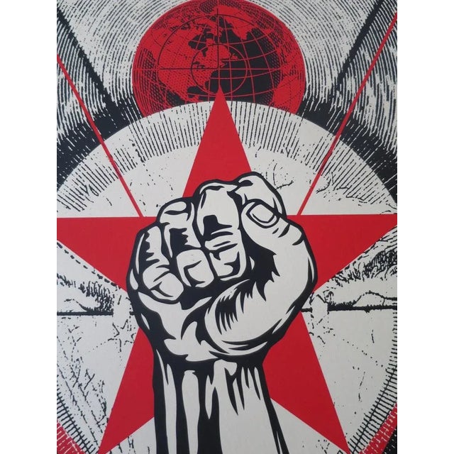 Shepard Fairey (Obey) Prophets Of Rage New Day Rising, 201 Screenprint on cream paper Speckletone. Signed by Shepard...