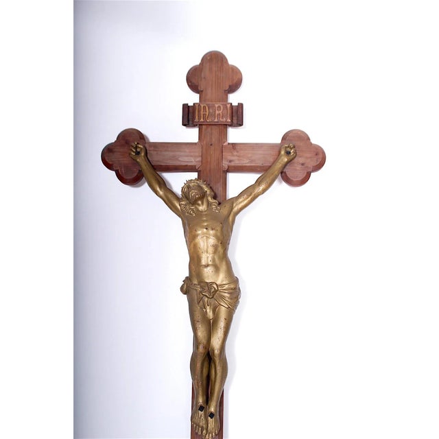 Large Antique Cross of Consecrated Church For Sale - Image 4 of 9