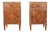 Italian Walnut and Marquetry Bedside Cabinets For Sale