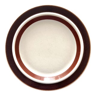 Vintage 1970s Arabia of Finland Rosmarin Brown Dinner Plates - Set of 10 For Sale