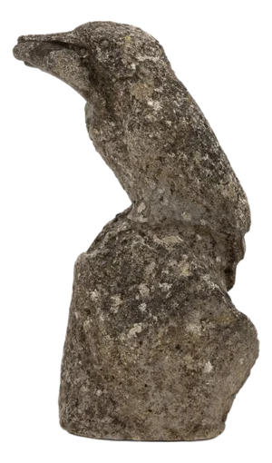 Reconstituted Stone Raven, English Mid 20th C.