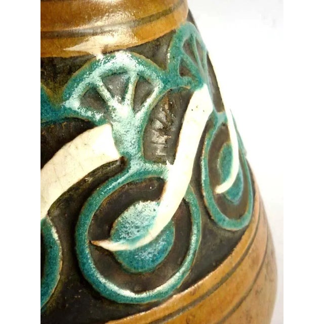Art Nouveau French Ceramic Vase by Edmond Lachenal, 1920s For Sale - Image 6 of 8