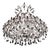 Maria Theresa Noir 45 Lights Chandelier in Black Nickel and Crystal by Aggiolight For Sale