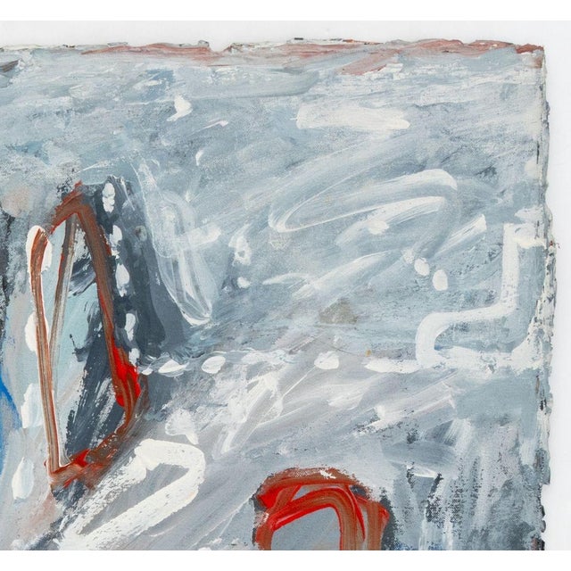 Contemporary Elfi Schuselka Abstract Composition Oil on Canvas For Sale - Image 3 of 5