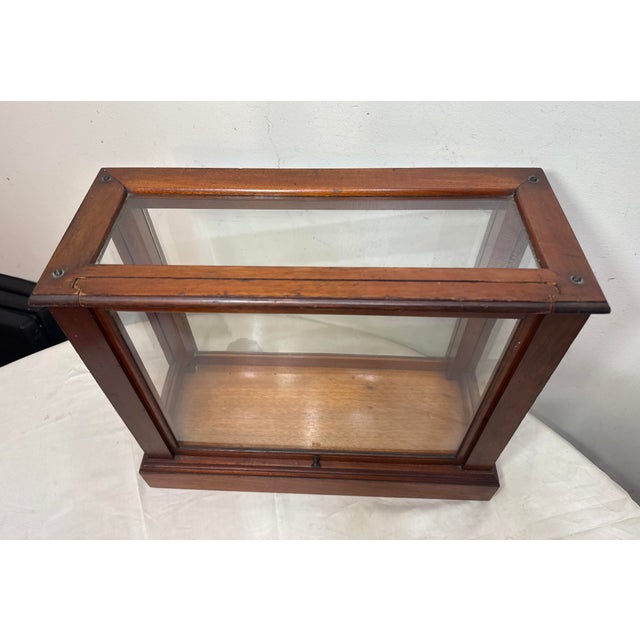 Antique 19th Century Handmade Wood Glass Countertop Store Display Show Case Box For Sale - Image 4 of 12