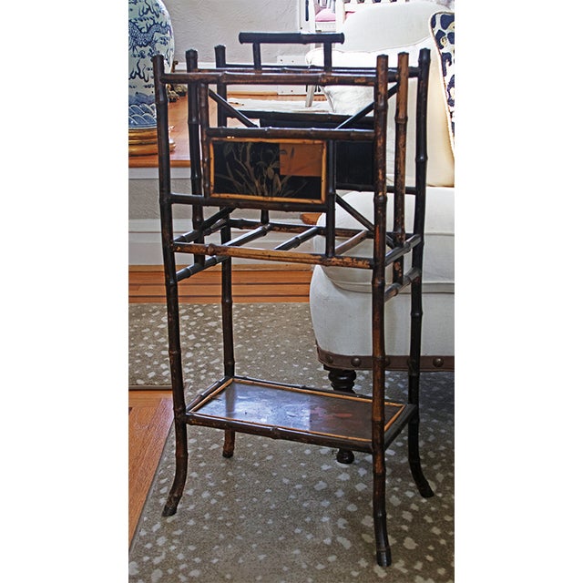 Chinese Antique Chinese-Styled Bamboo Music/Magazine Stand For Sale - Image 3 of 9