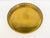 Brass Vintage Hollywood Regency Round Brass Gallery Tray With Pierced Rim For Sale - Image 8 of 9