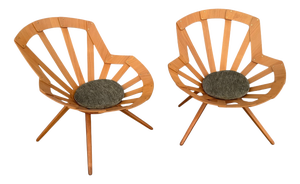 Armchairs by Lodovico Meneghetti, Giotto Stoppino and Vittorio Gregotti for Sim, 1953, Set of 2