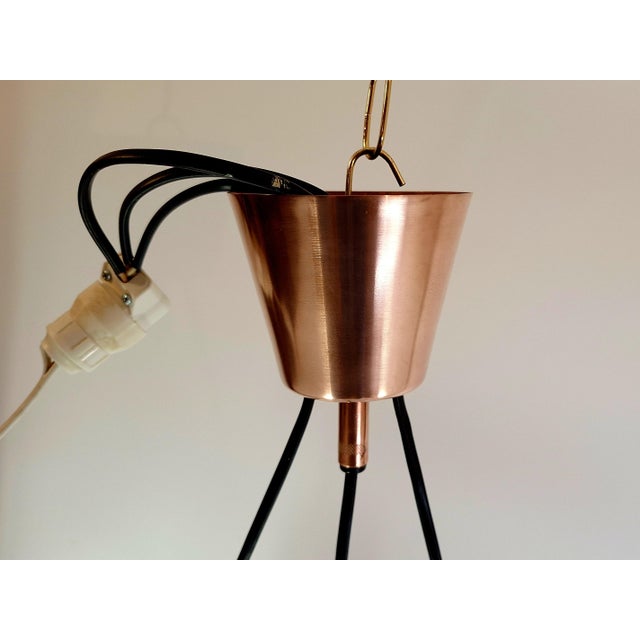 Black Tunika Pendant Light for Fog & Mørup, 1960s For Sale - Image 8 of 10