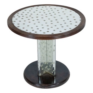 Italian Art Deco Mirrored Side Table, 1930s For Sale