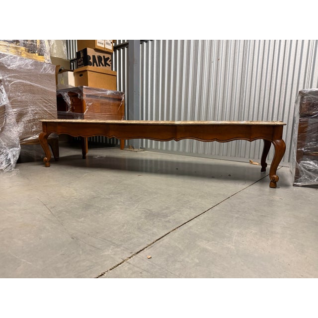 Mid 20th Century Imperial Furniture, French Provincial Marble Coffee Table For Sale - Image 5 of 7