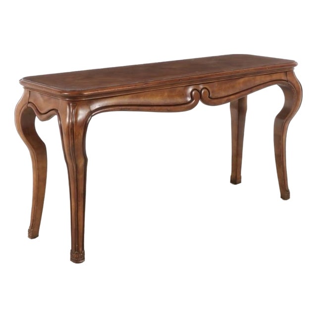 Late 20th Century Louis XV Style Mahogany Console Table For Sale