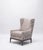 Lavender Birch Leather Wing Chair and Ottoman For Sale - Image 9 of 15