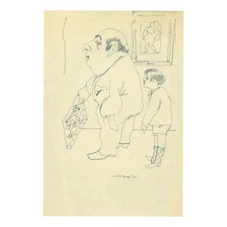 Mino Maccari, The Artist, 1965, Paper For Sale