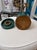 Rare Vintage Lacquered Goatskin Cylinder Box in the Style of Aldo Tura With Brass Pinecone Finial For Sale In Chicago - Image 6 of 8