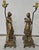 Dumaige Attributed Figural Bronzed Spelter Sculptures Mounted as Lamps - A Pair For Sale - Image 4 of 13